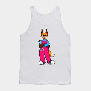 Fox as Craftsman with Tools Tank Top